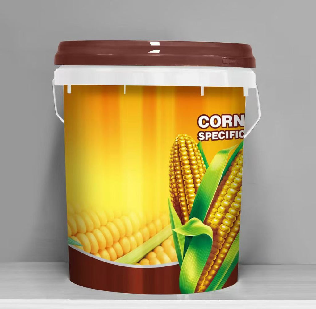 10L-25L 多功能圆形塑料包装桶（防盗易拉密封盖+加固提手）｜支持模内贴标/丝印/热转印多工艺定制