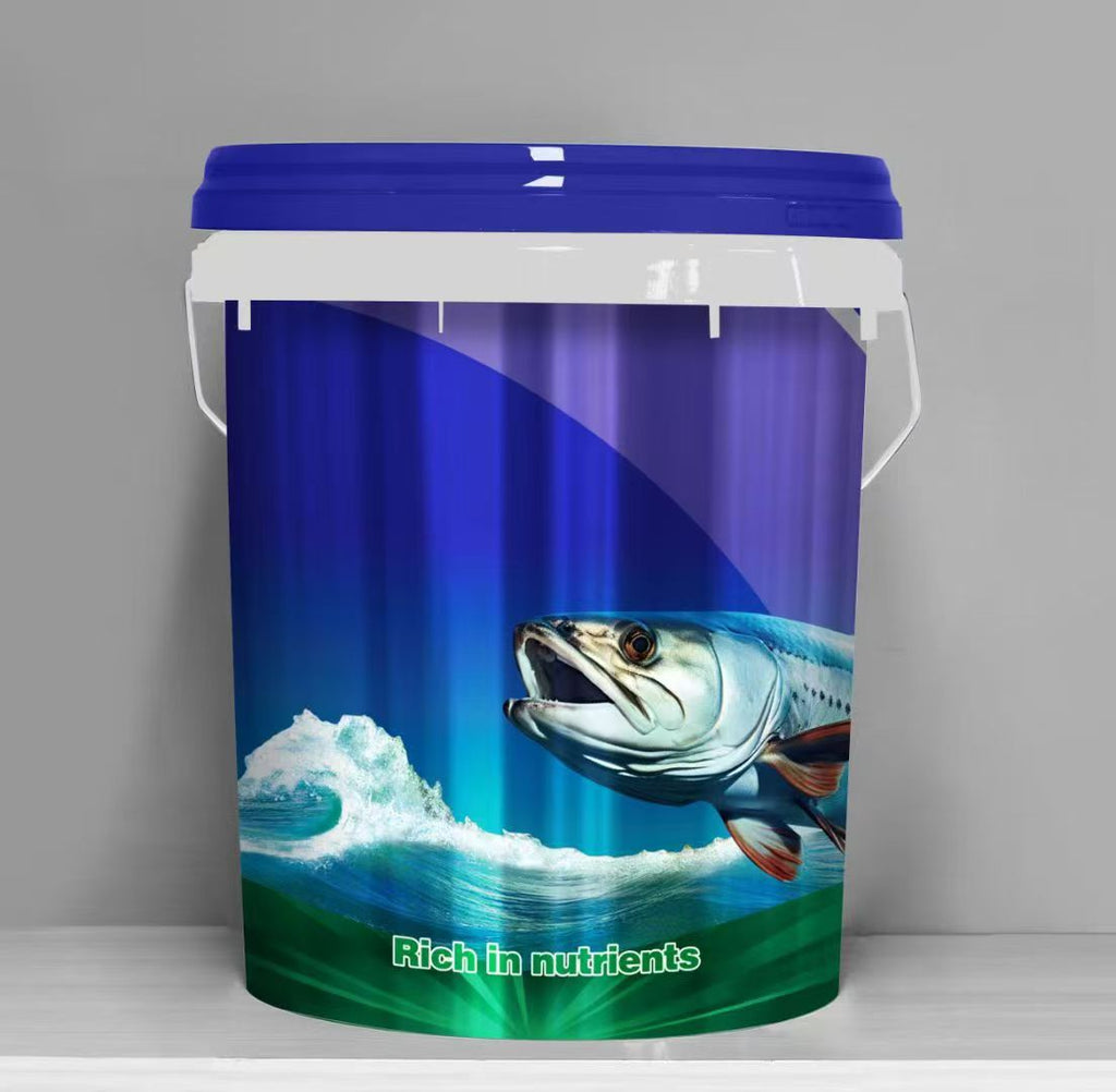 20L 模内贴塑料化肥包装桶（防盗密封盖+金属提手）｜水溶肥、农资肥料与农化产品包装