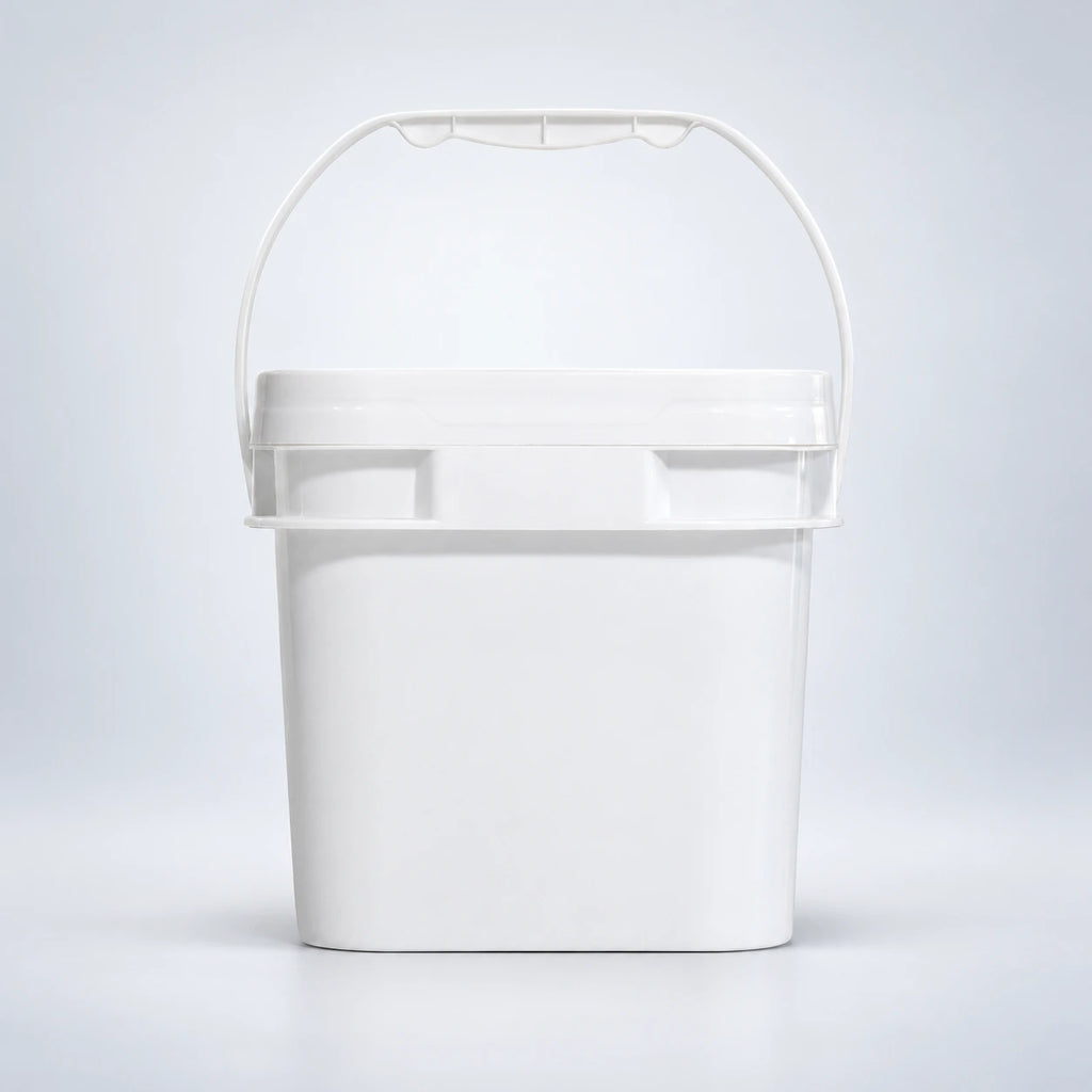 5L 方形塑料包装桶（防盗密封盖+活动加固提手）｜通用工业涂料与化工散装包装